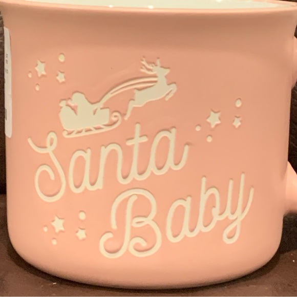 Santa Baby Pink Christmas Mug - Peppermint & Pine - Picture 2 of 8